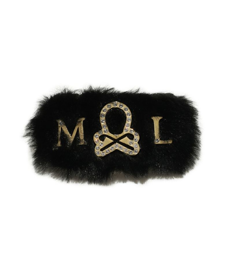 Ever faux fur Barrette BLACK