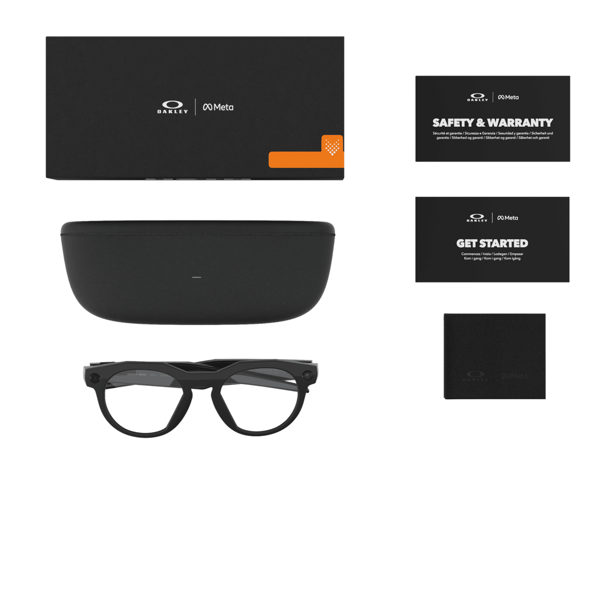 Oakley Meta  HSTN - clear Lenses,  black Frame