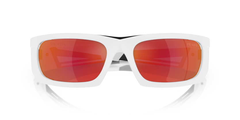 Men's Prada Sunglasses Linea Rossa Matte white/black