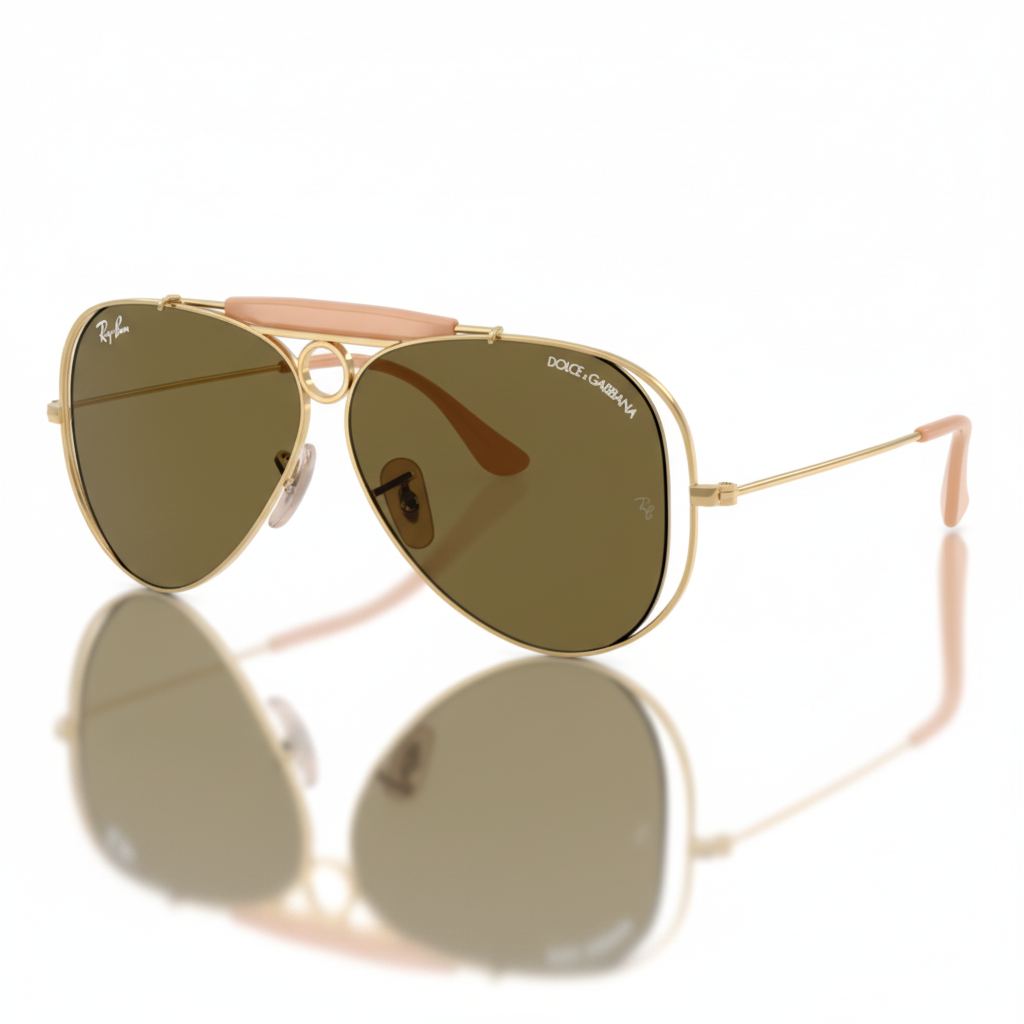 Ray-Ban Sunglasses 0RB3138M 001/7358 - Arista gold