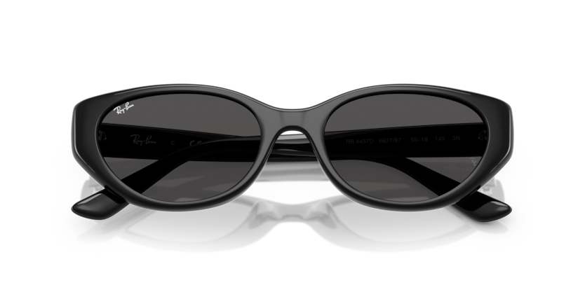 Ray-Ban RB4457D BIO-BASED - Frame Polished Black / Lenses Dark Grey