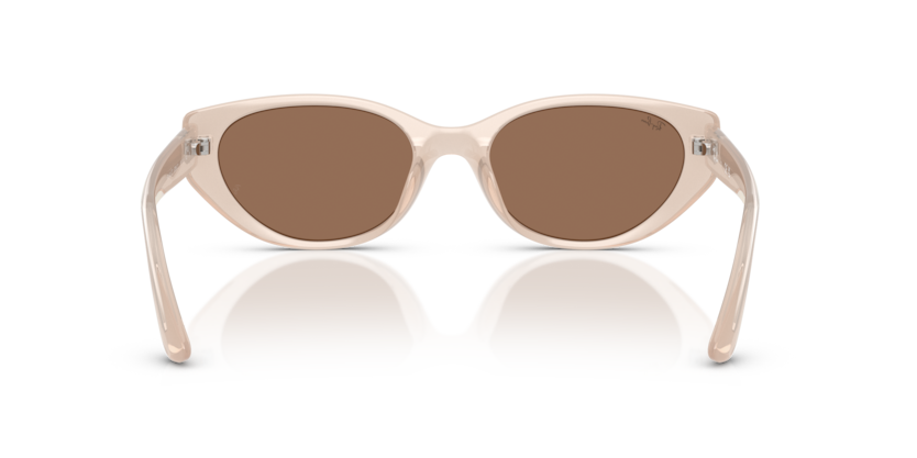 Ray-Ban RB4457D BIO-BASED - Frame Polished Opal Beige / Lenses Dark Brown