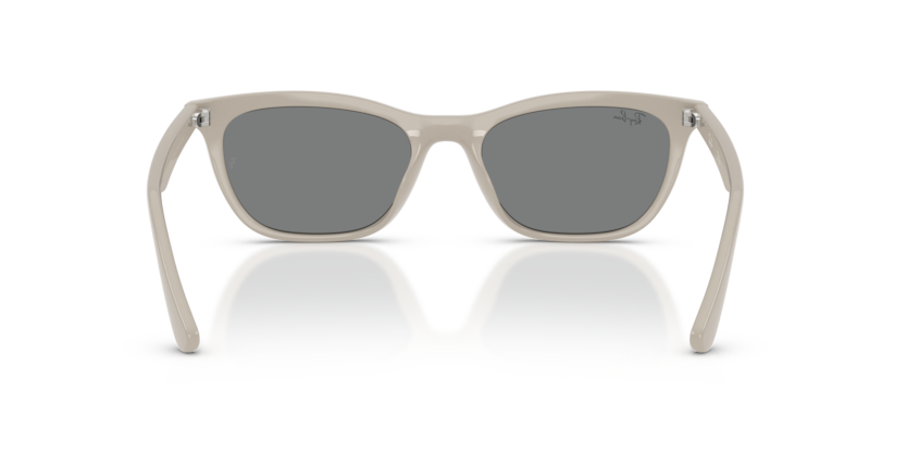 Ray-Ban Sunglasses RB4474D - Frame Polished Beige / Lenses Dark Grey