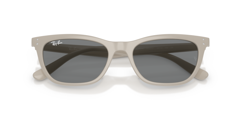 Ray-Ban Sunglasses RB4474D - Frame Polished Beige / Lenses Dark Grey