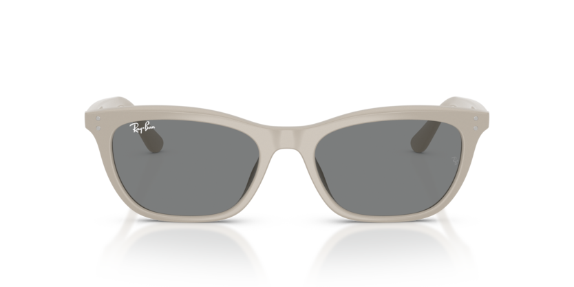 Ray-Ban Sunglasses RB4474D - Frame Polished Beige / Lenses Dark Grey