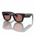 Ray-Ban WAYFARER PUFFER - Frame Polished Black / Lenses Dark Violet