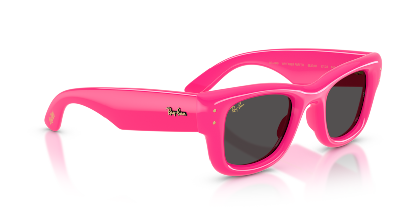 Ray-Ban WAYFARER PUFFER - Frame Polished Fucsia / Lenses Ultra Black