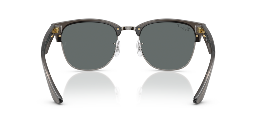 Ray-Ban CLUBMASTER REVERSE- Frame Polished Transparent Dark Grey On Gunmetal / Lenses Polar Dark Grey