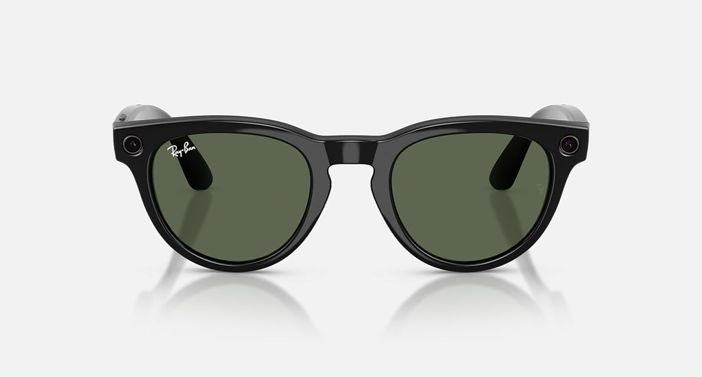 RAY-BAN META LOW BRIDGE FIT HEADLINER - GEN 2 rame Shiny Black | Lenses G-15 Green