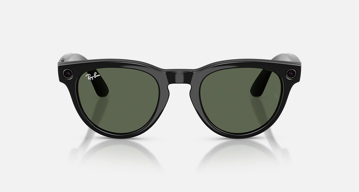 RAY-BAN META LOW BRIDGE FIT HEADLINER - GEN 2 rame Shiny Black | Lenses G-15 Green