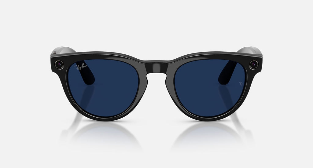 RAY-BAN META LOW BRIDGE FIT HEADLINER - GEN 2 Frame Shiny Black Lenses Clear/Sapphire Transitions®