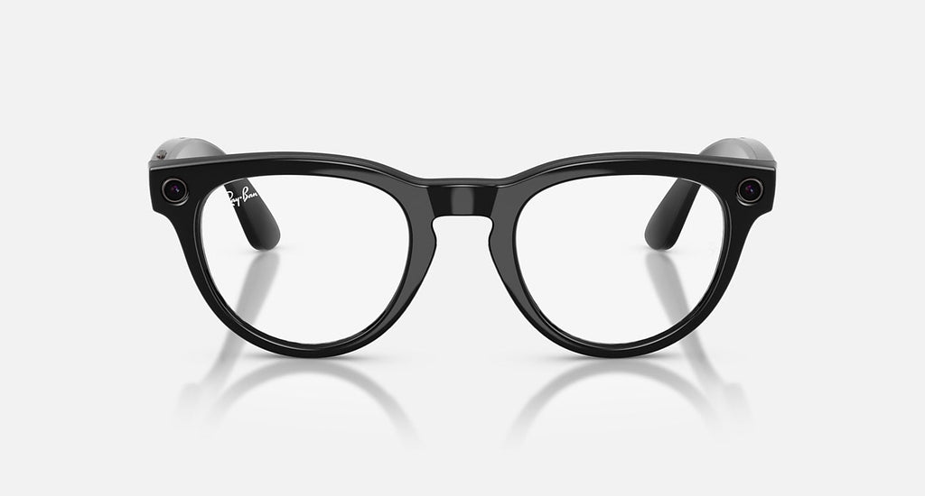 RAY-BAN META LOW BRIDGE FIT HEADLINER - GEN 2 Frame Shiny Black Lenses Clear/Sapphire Transitions®
