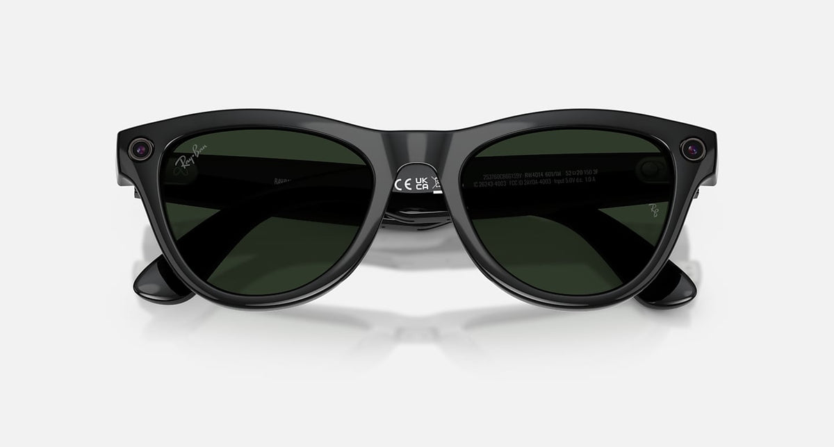 RAY-BAN META SKYLER - GEN 2 Frame Shiny Black | Lenses Clear/Graphite Green Transitions®