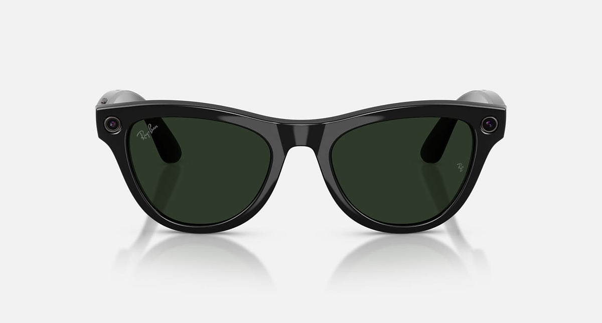 RAY-BAN META SKYLER - GEN 2 Frame Shiny Black | Lenses Clear/Graphite Green Transitions®