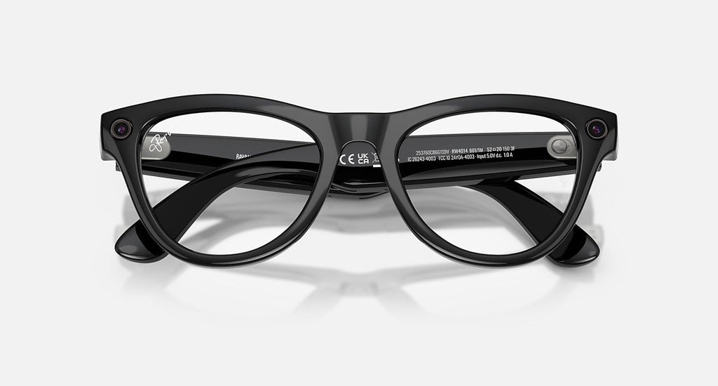 RAY-BAN META SKYLER - GEN 2 Frame Shiny Black | Lenses Clear/Graphite Green Transitions®