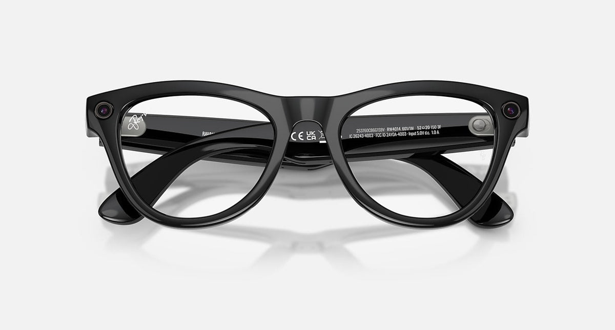 RAY-BAN META SKYLER - GEN 2 Frame Shiny Black | Lenses Clear/Graphite Green Transitions®