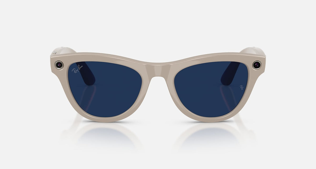 RAY-BAN META SKYLER - GEN 2 Frame Shiny Chalky Grey | Lenses Clear/Sapphire Transitions®