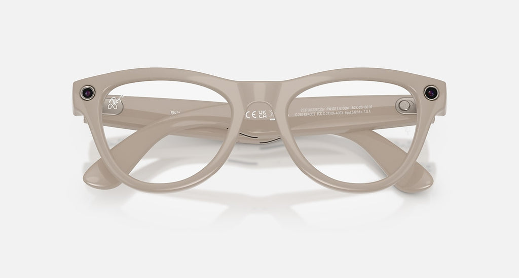 RAY-BAN META SKYLER - GEN 2 Frame Shiny Chalky Grey | Lenses Clear/Sapphire Transitions®
