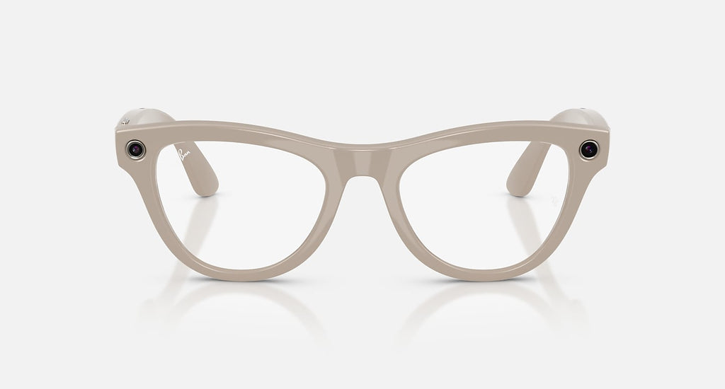 RAY-BAN META SKYLER - GEN 2 Frame Shiny Chalky Grey | Lenses Clear/Sapphire Transitions®