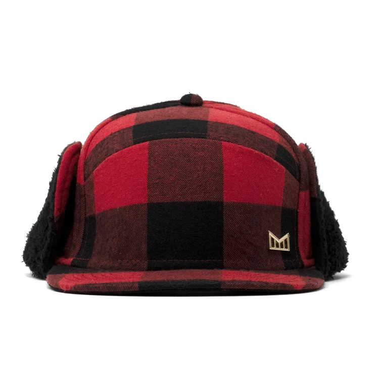 Trenches Icon Lumberjack Flannel Strapback Hat RED/BLACK