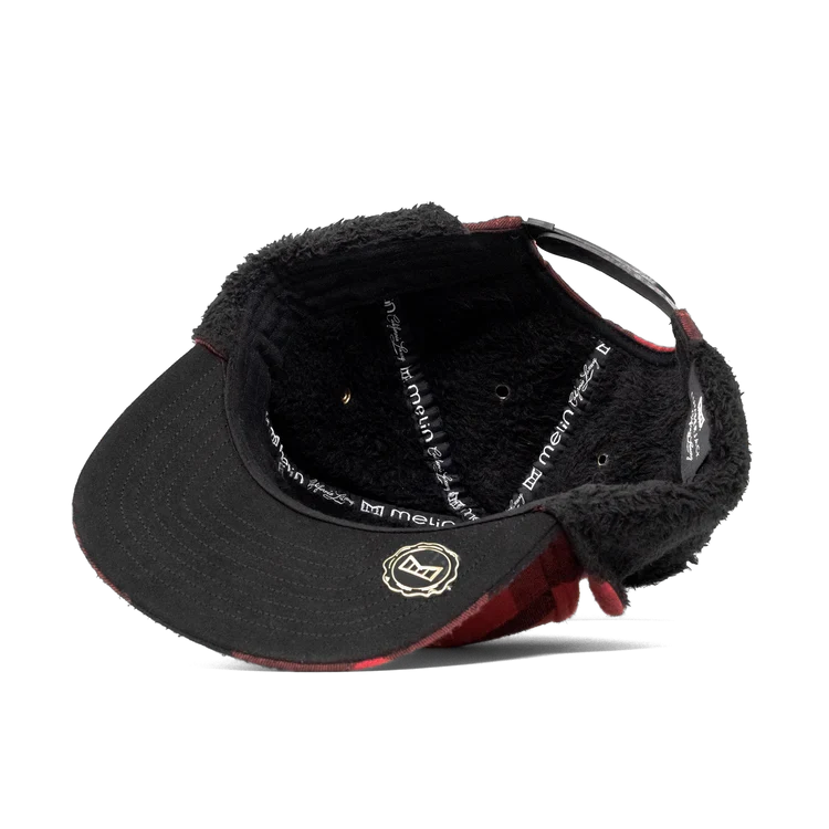 Trenches Icon Lumberjack Flannel Strapback Hat RED/BLACK