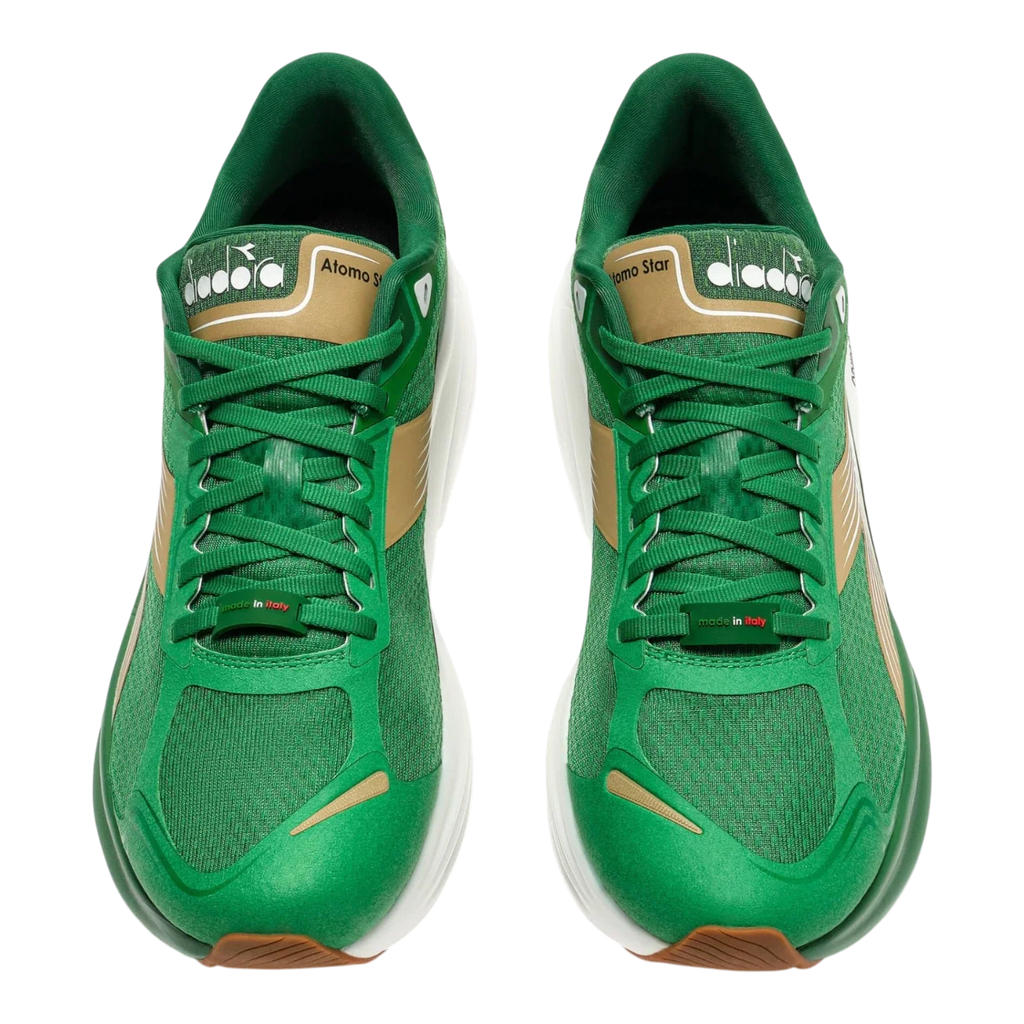 Diadora Atomo Star Made in Italy running shoe Green/Gold 101.181473