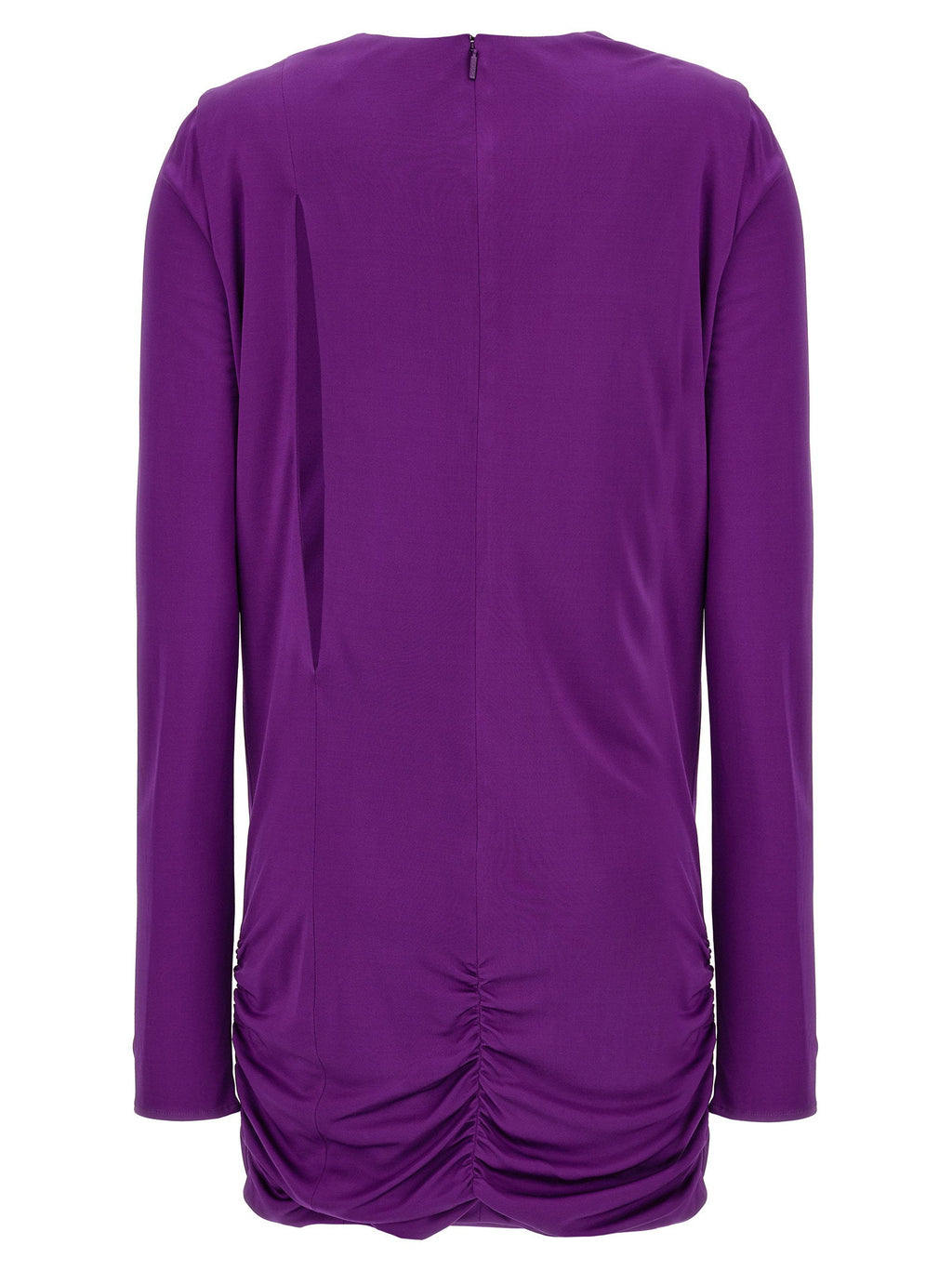 Versace Cut-Out Jersey Dress — Purple