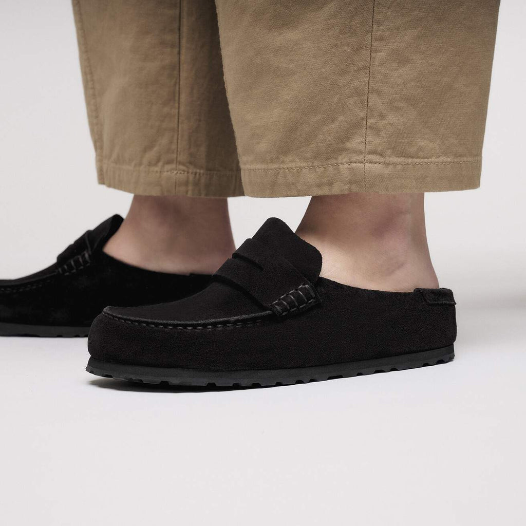 Women's Naples Wrapped Suede Leather Black