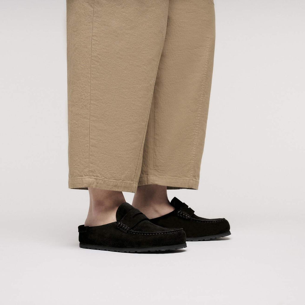 Women's Naples Wrapped Suede Leather Black