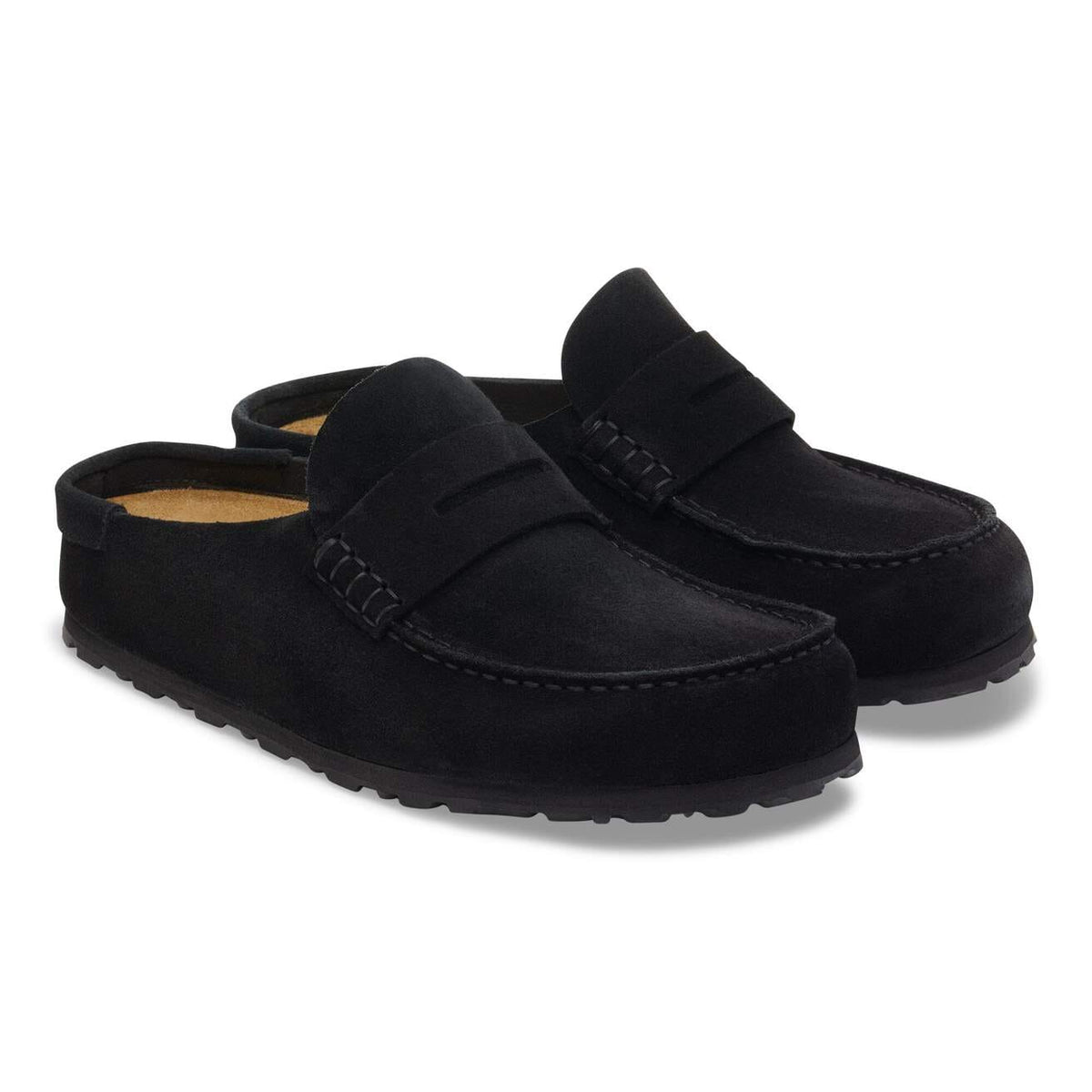 Women's Naples Wrapped Suede Leather Black