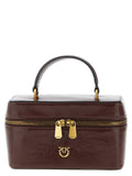 Pinko Vanity Top Handle Bag — Burgundy