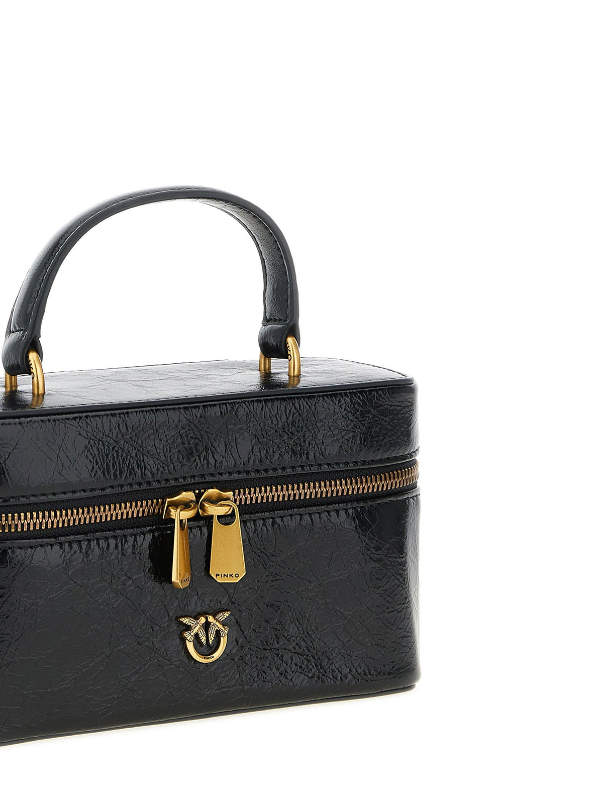 Pinko Vanity Top Handle Bag — Black