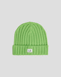 Extra Fine Merino Wool Logo Beanie Classic Green