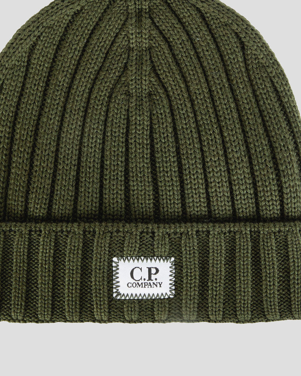 Extra Fine Merino Wool Logo Beanie IVY Green