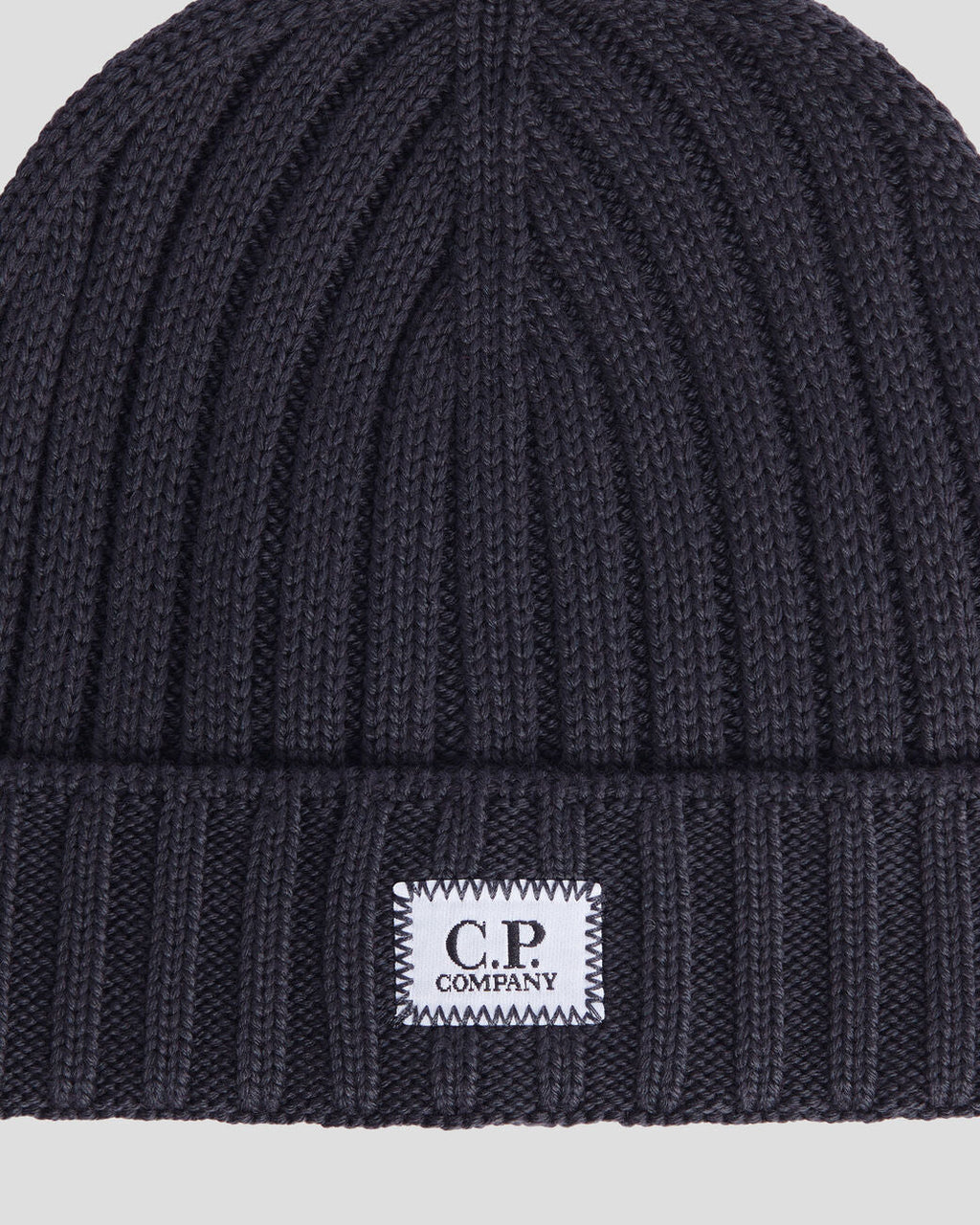 Extra Fine Merino Wool Logo Beanie Total Eclipse
