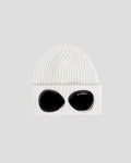 Extra Fine Merino Wool Goggle Beanie Gauze White