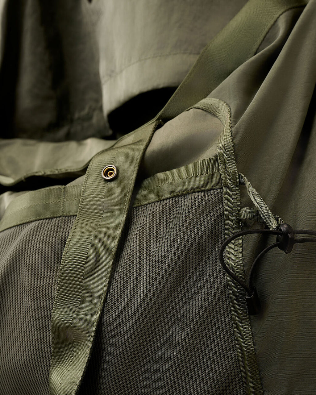 Nylon B Crossbody Messenger Bag Agave Green