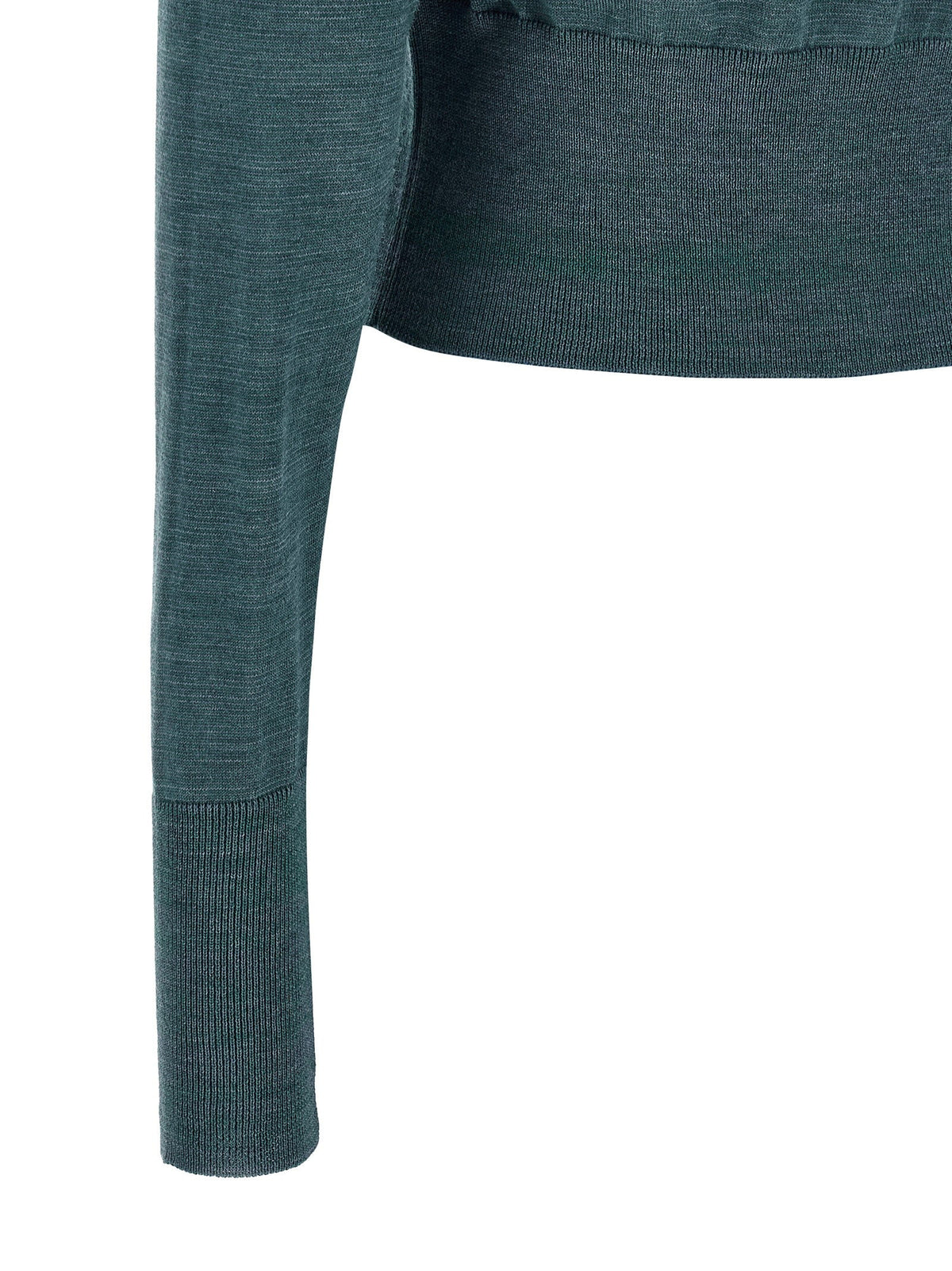 Vivienne Westwood Argyle Cropped Cardigan — Teal