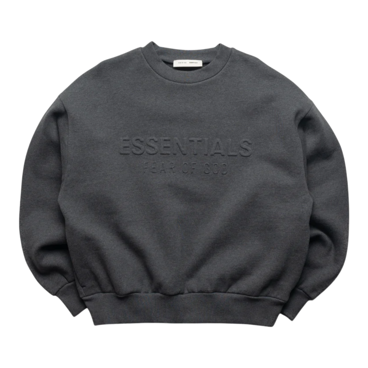 Fear of God Essentials Men’s Classic Crewneck Sweatshirt Charcoal Heather 192HO256551F