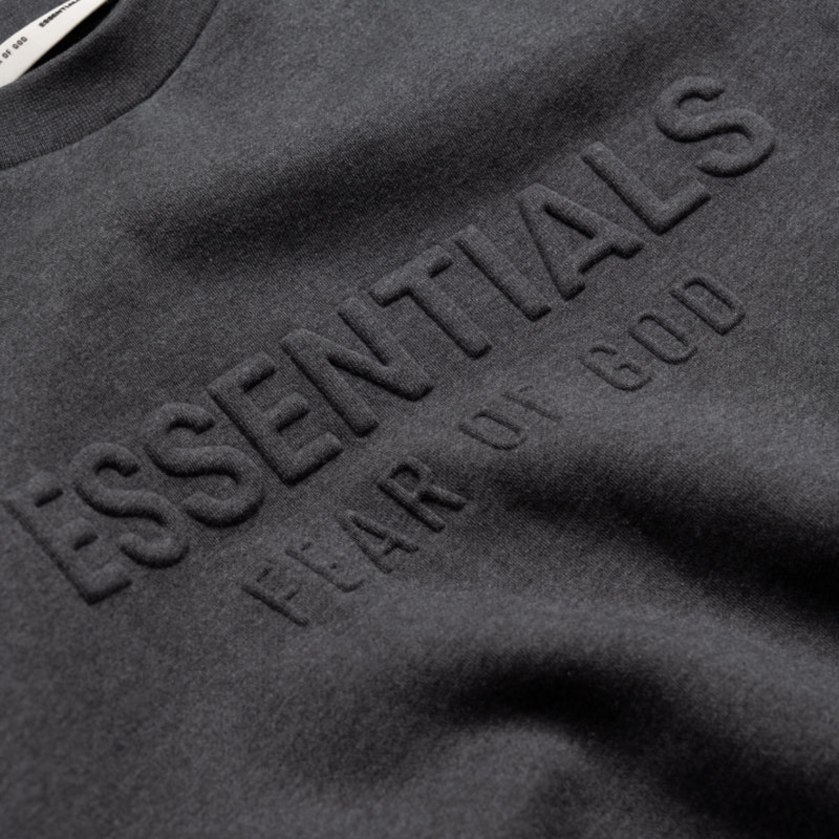 Fear of God Essentials Men’s Classic Crewneck Sweatshirt Charcoal Heather 192HO256551F