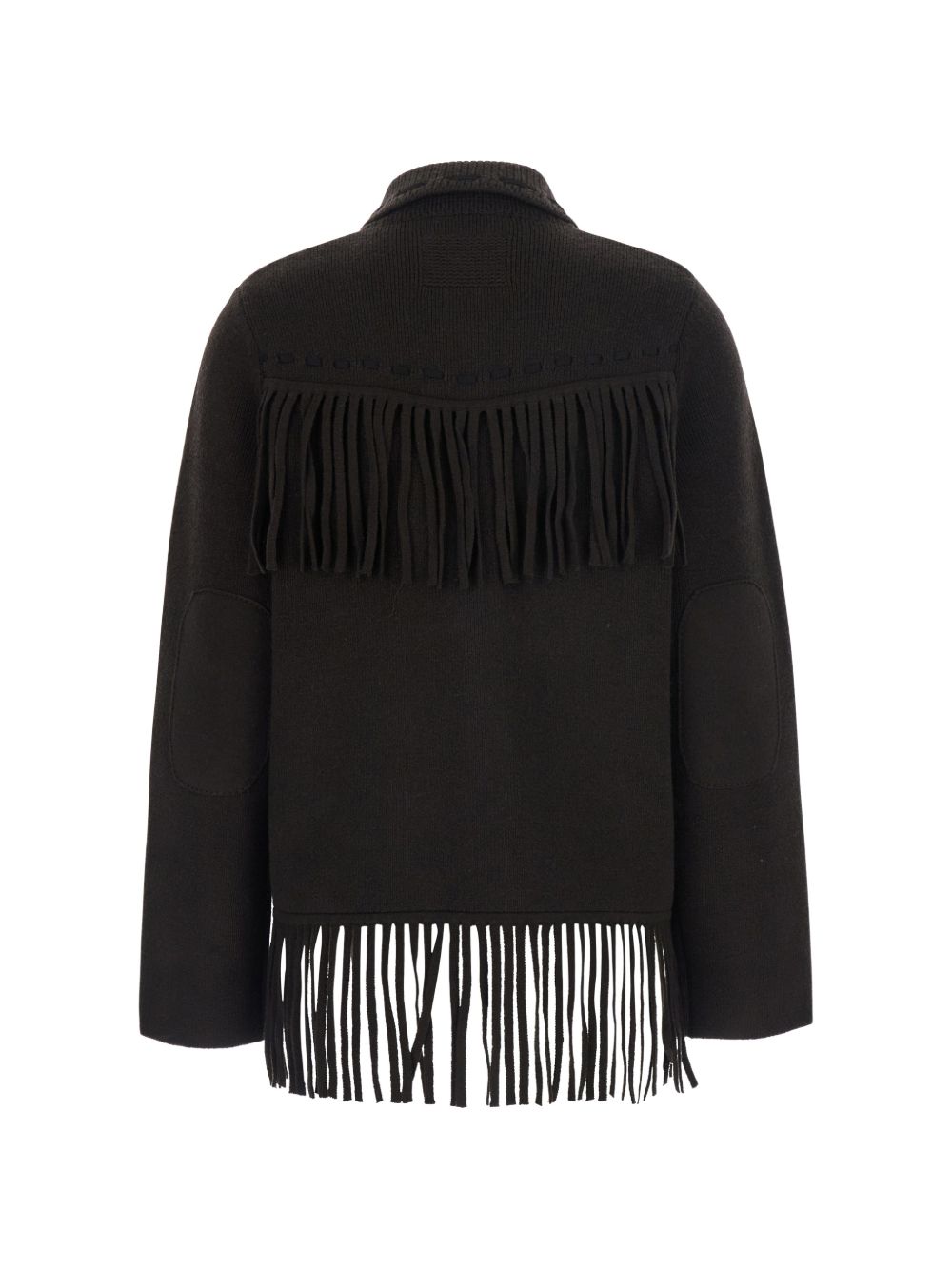 GUEST IN RESIDENCE Fringed Cashmere Wool Jacket — Black