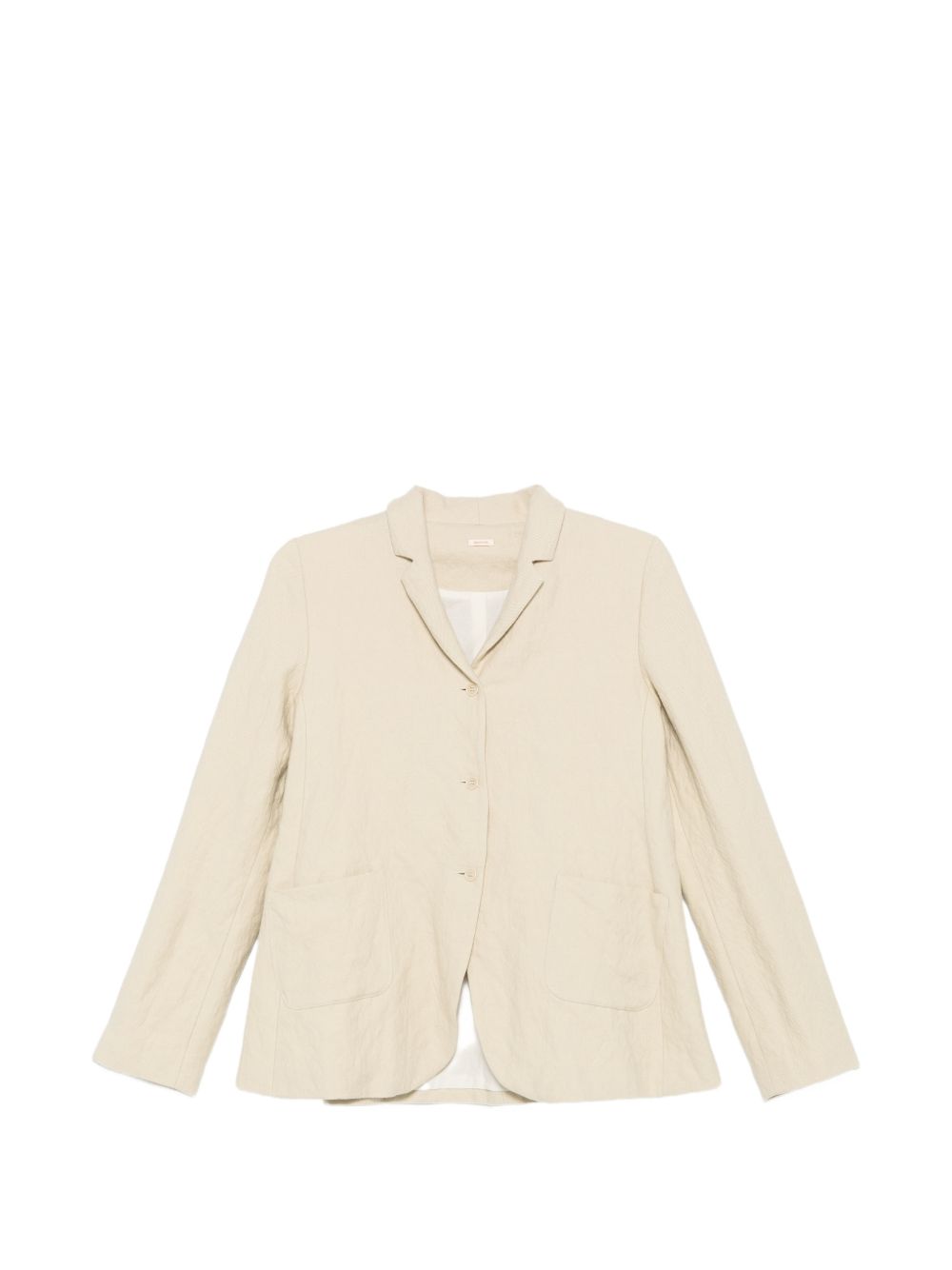 Apuntob Wool-Blend Twill Blazer — Beige