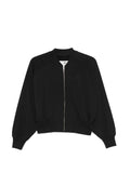 MM6 Maison Margiela Embroidered Logo Bomber Jacket — Black