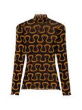 Pucci Printed Silk Blouse — Black