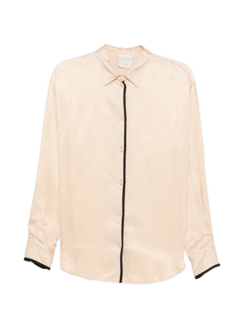 Forte Forte Contrast Trim Shirt — Cream