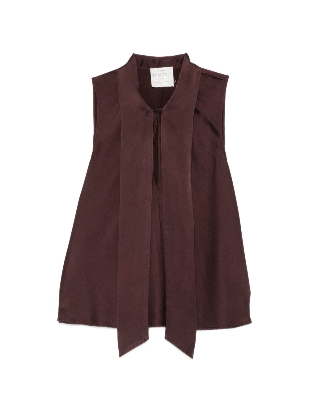 Forte Forte Silk Tunic — Burgundy