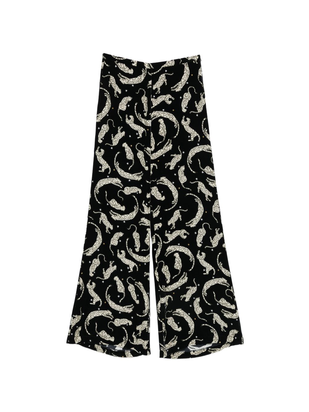 Forte Forte Printed Velvet Trousers — Black