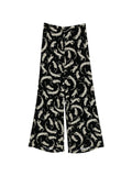 Forte Forte Printed Velvet Trousers — Black