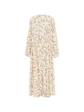 Forte Forte Paisley-Print Long Dress — Cream