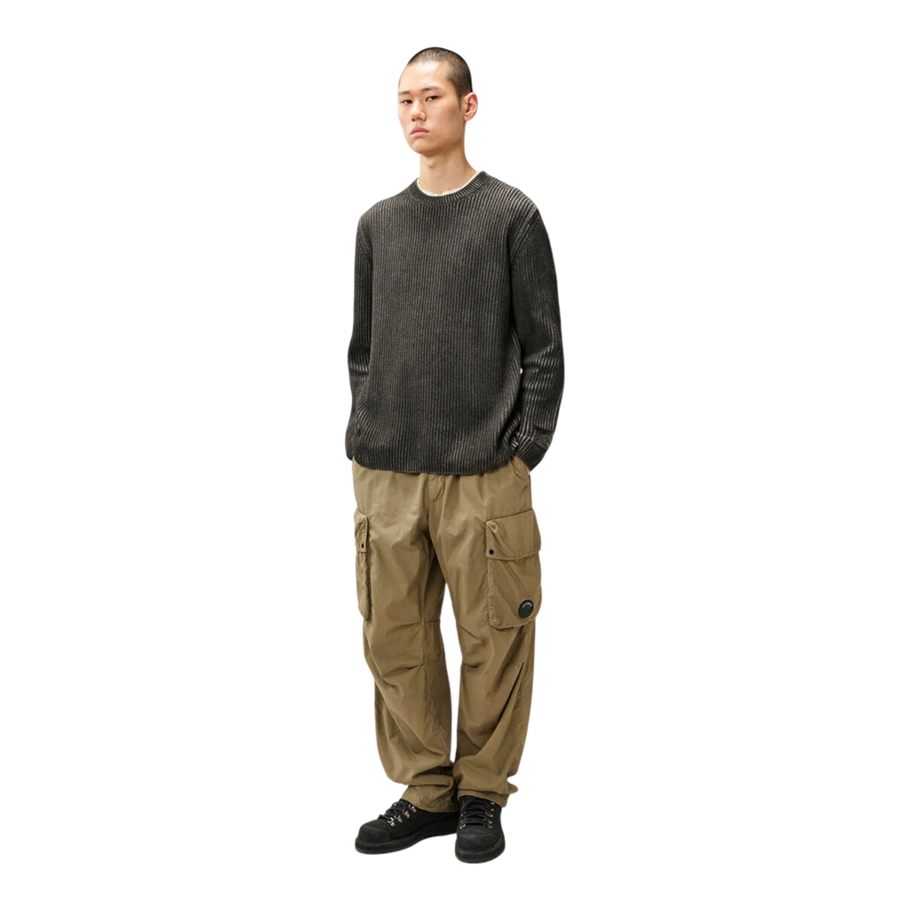 C.P. Company, Chenille Pullover in Raven Grey aus Baumwolle